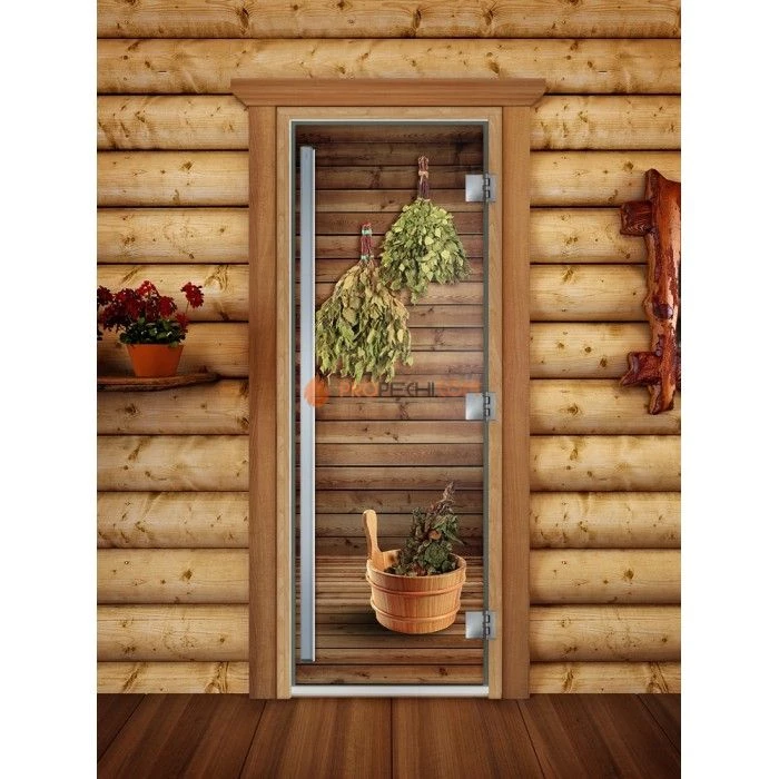 Дверь для бани DoorWood Престиж Фотопечать А004, 2000x800 мм