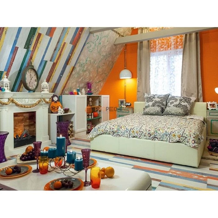 Каминокомплект Dimplex Amalfi - Махагон коричневый антик с очагом Cassette 400 NH