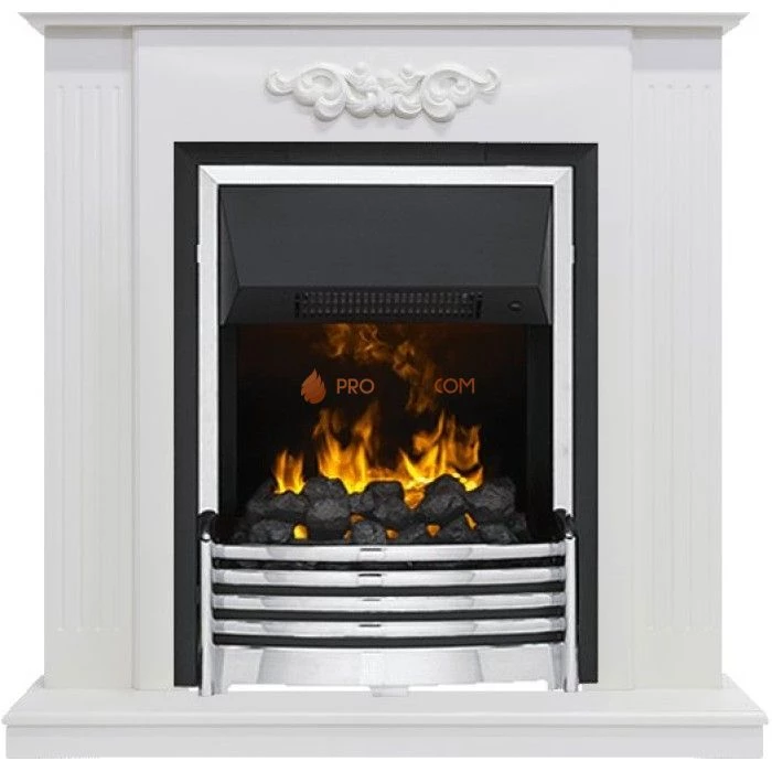 Каминокомплект Dimplex Lumsden - Белый дуб с очагом Flagstaff