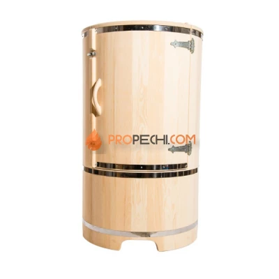 Фитобочка круглая НКЗ PREMIUM из кедра, диаметр 78 см, высота 130 см / 25 мм