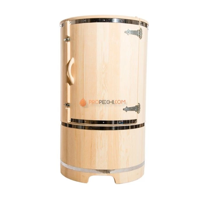 Фитобочка круглая НКЗ PREMIUM из кедра, диаметр 78 см, высота 130 см / 25 мм