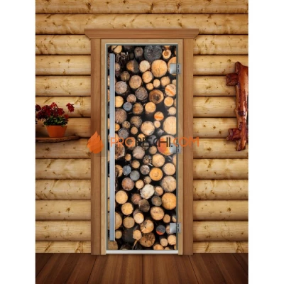 Дверь для бани DoorWood Престиж Фотопечать А045, 1900x700 мм