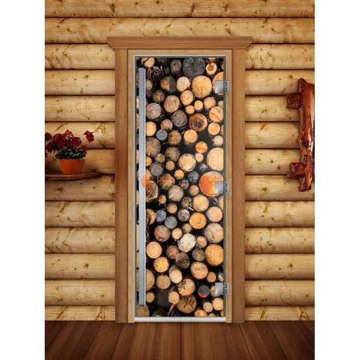 Дверь для бани DoorWood Престиж Фотопечать А045, 1900x700 мм