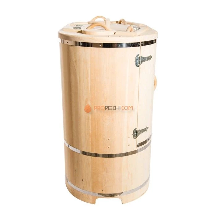 Фитобочка овальная НКЗ PREMIUM из кедра, 2-местная, 130x780x140 см / 25 мм