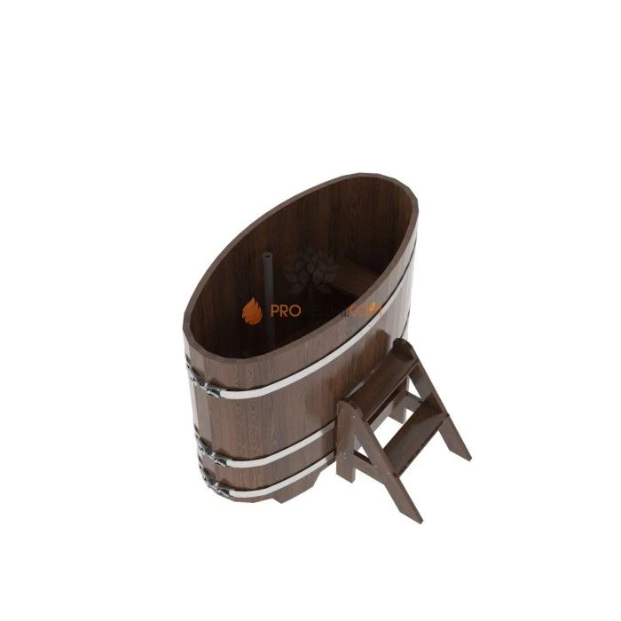 Купель BentWood овальная из мореного дуба 0,69х1,31
