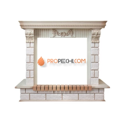 Портал Dimplex Pierre Luxe Император - Слоновая кость с патиной / Шампань