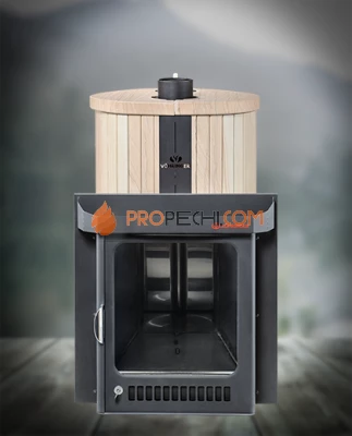 Банная печь Ферингер ПФ Оптима Окаменевшее дерево перенесенный рисунок