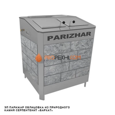 Электрическая печь Инжкомцентр ВВД ПАРиЖАР 24 кВт / 380 В (серпентинит Бархат), паротермальная