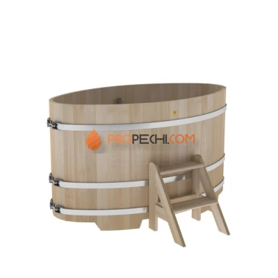 Купель BentWood овальная из кедра 0,95х1,60 премиум