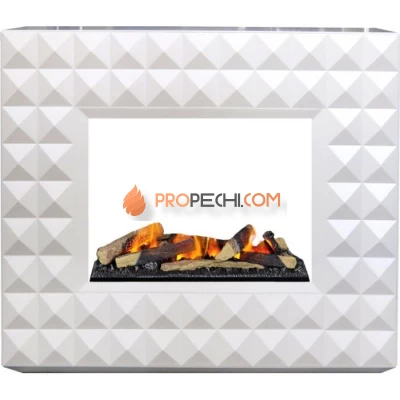 Каминокомплект Dimplex Diamond - Бьянко белый с очагом Cassette 600 LNH-INT (с дровами)