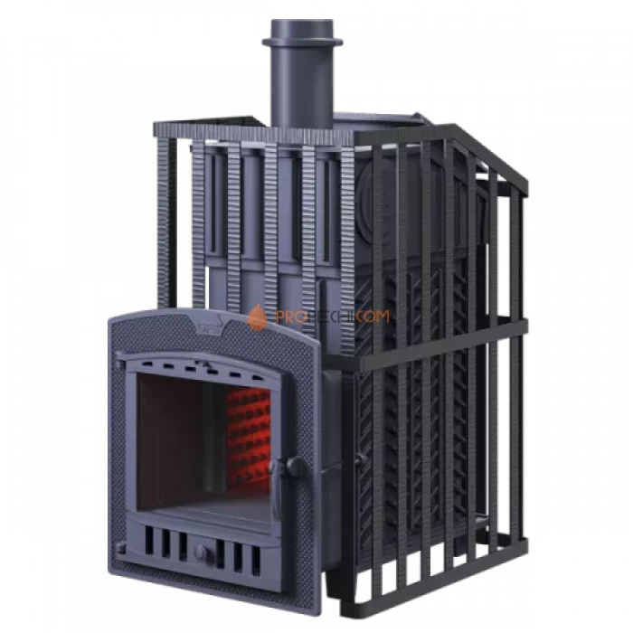 Чугунная печь для бани Гефест GFS ЗК 18П2 Ураган