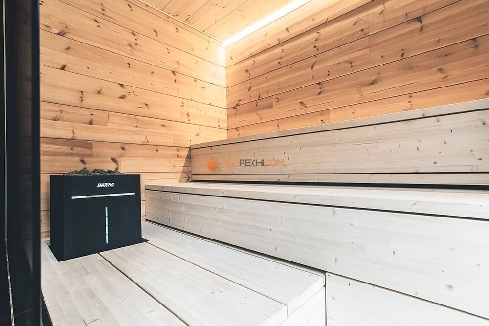 Электрическая печь HARVIA Virta HL110400S HL110S black, с парогенератором, без пульта