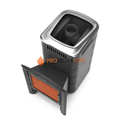 Печь для бани Термофор Тунгуска 2017 Carbon Витра антрацит