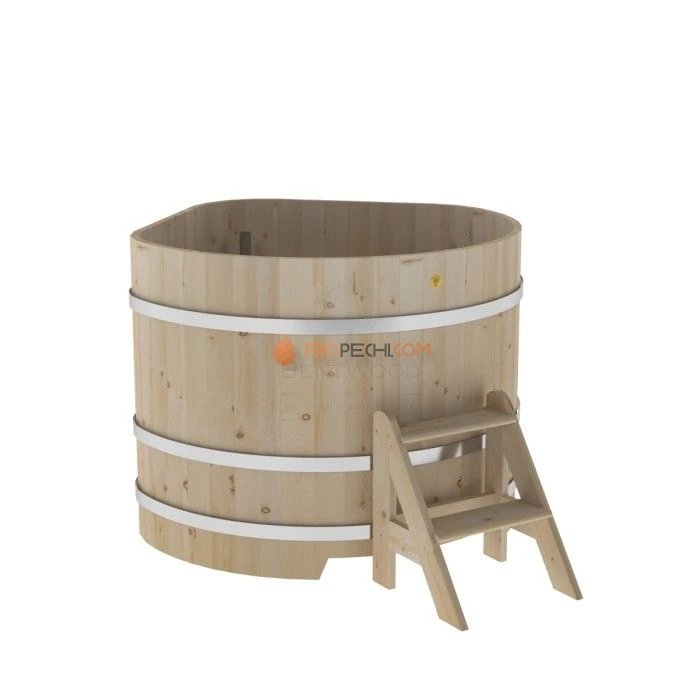 Купель BentWood угловая из кедра 1,31х1,31 стандарт