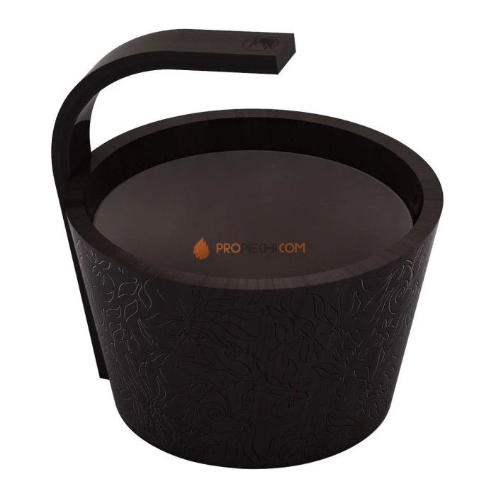 Ведро SAWO Dragonfire 342-BL-DRF (чёрный цвет, 4 литра)