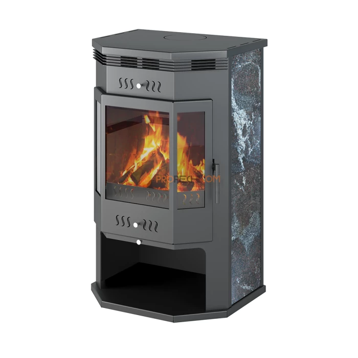 Печь-Камин ASTON 12 кВт (200 м³) Призматик (Амфиболит)