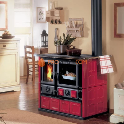 Печи-камины La Nordica Rosa 5.0 Maiolica Bordeaux Бордовый