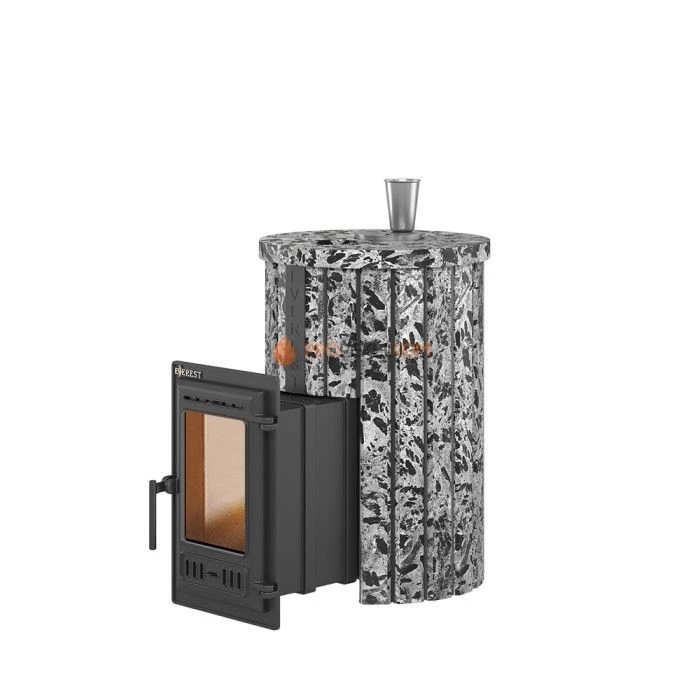 Чугунная печь для бани Эверест Steam Master 18 Ламель Пироксенит Элит, S-20