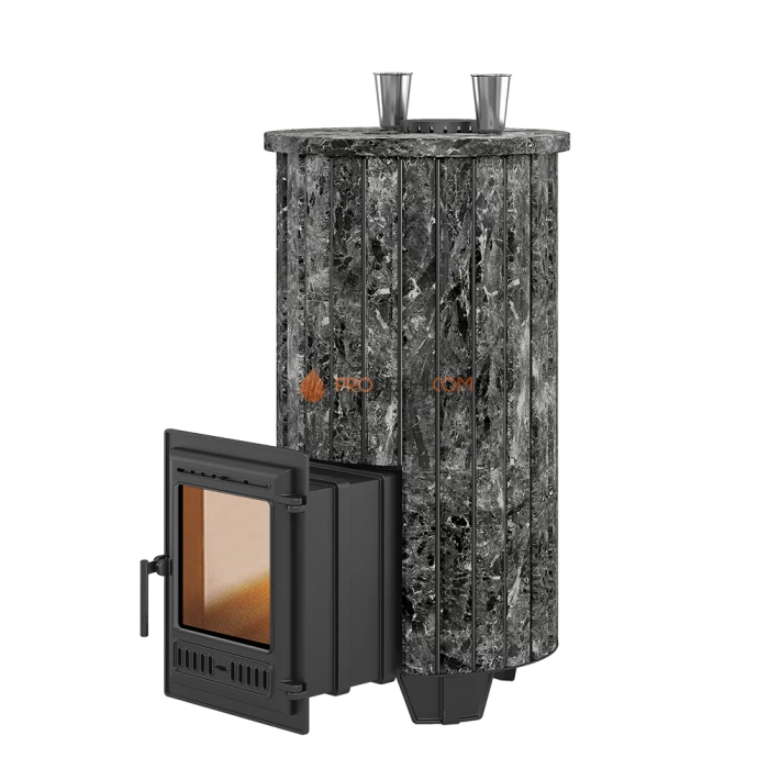 Чугунная печь для бани Эверест Steam Master 44 Ламель Пироксенит, S-20