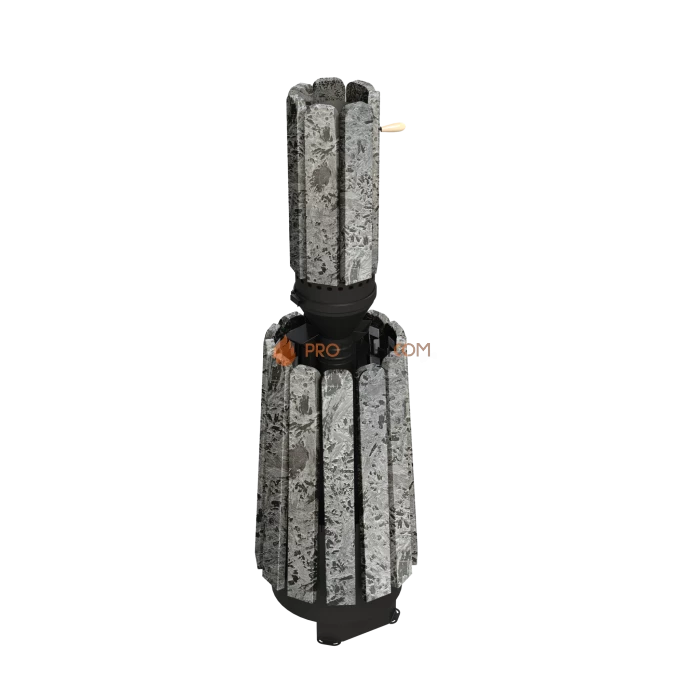 Дровяная банная печь Grill’D Cometa 180 Vega Long Window Max, Stone (Серпентинит) Pro