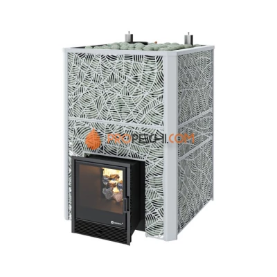 Дровяная печь для бани ИзиСтим Ялта 95 К в кожухе Модерн