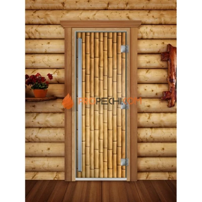 Дверь для бани DoorWood Престиж Фотопечать А019, 2000x800 мм