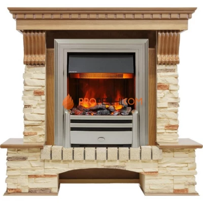 Каминокомплект Dimplex Pierre Luxe - Дуб / Сланец с очагом Chesford