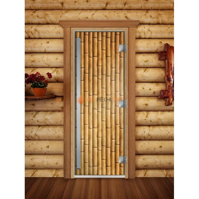 Дверь для бани DoorWood Престиж Фотопечать А019, 2000x800 мм