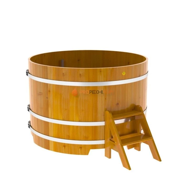 Купель BentWood круглая из натуральной лиственницы d=1,50 Рустик