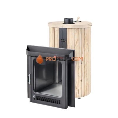 Дровяная печь для бани Ферингер Оптима до 28 м³ - Окаменевшее дерево цельный