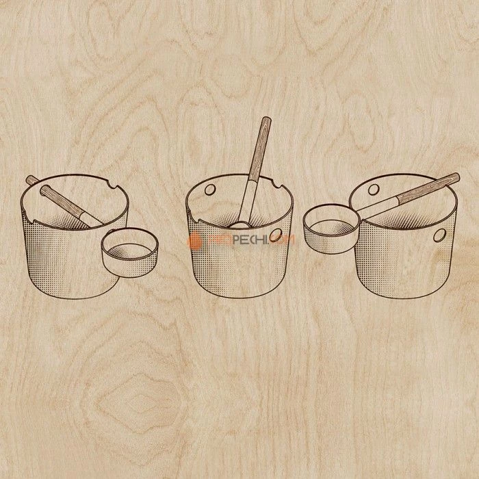 Бадья и черпак KOLO Sauna (черный)