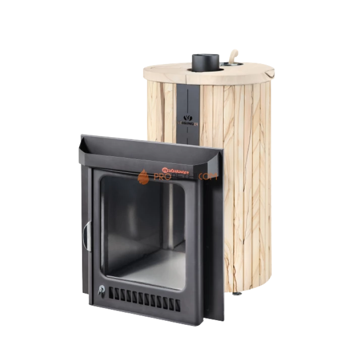 Дровяная печь для бани Ферингер Оптима до 28 м³ - Окаменевшее дерево цельный