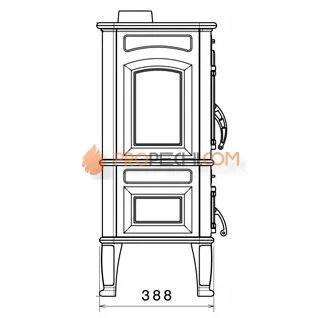 Печь-камин Liseo Castiron LCI Canaria
