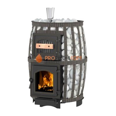 Чугунная печь для бани Везувий Легенда Русский пар 18 (270) б/в