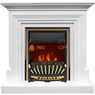 Каминокомплект Royal Flame Bradford - Белый с очагом Aspen Gold