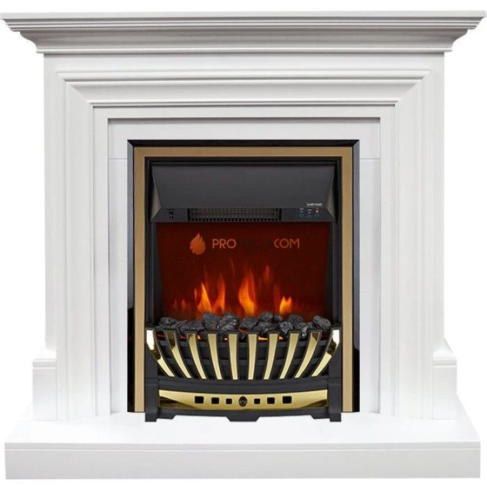 Каминокомплект Royal Flame Bradford - Белый с очагом Aspen Gold