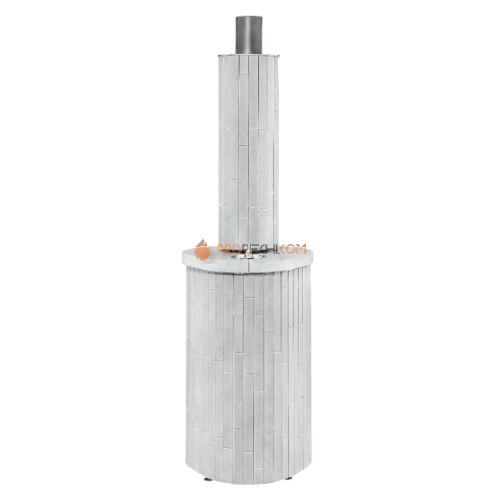 Дровяная печь для бани Ферингер Оптима до 28 м³ - Серый Велюр наборный