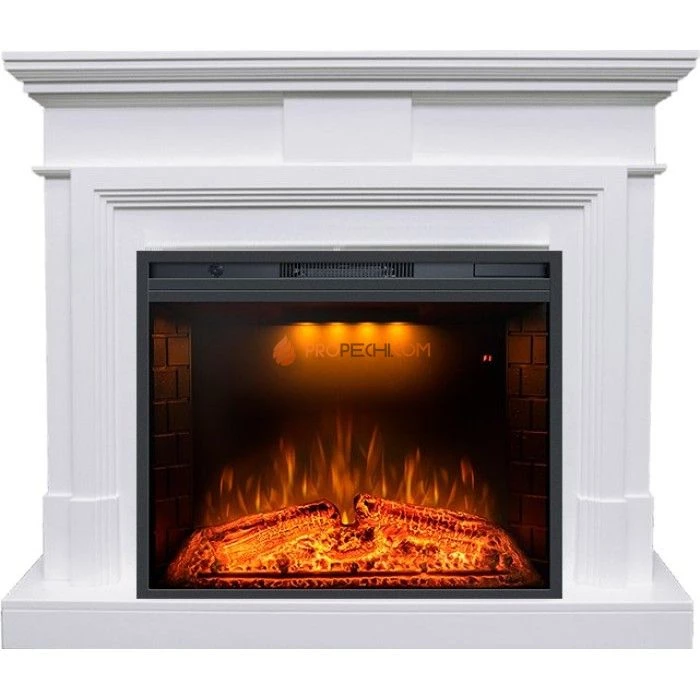 Каминокомплект Royal Flame Coventry - Белый с Электрическим очагом Royal Flame Emerald 28