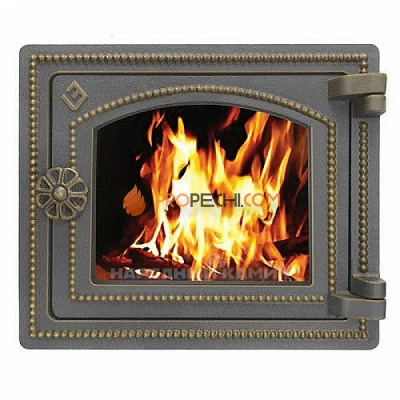 Везувий Дверка печная ДТ-3С (бронза) 210x250 мм