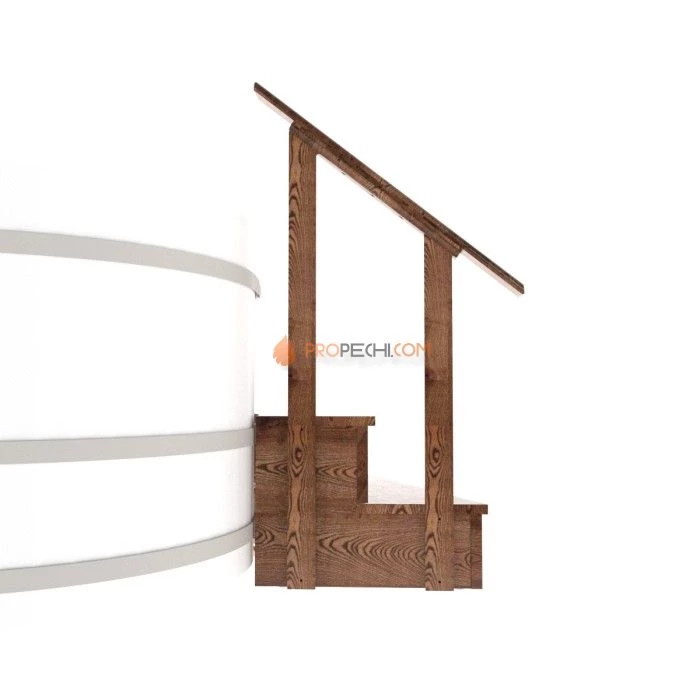 Подиум BentWood для купели лиственница морёная. сегмент 1/8
