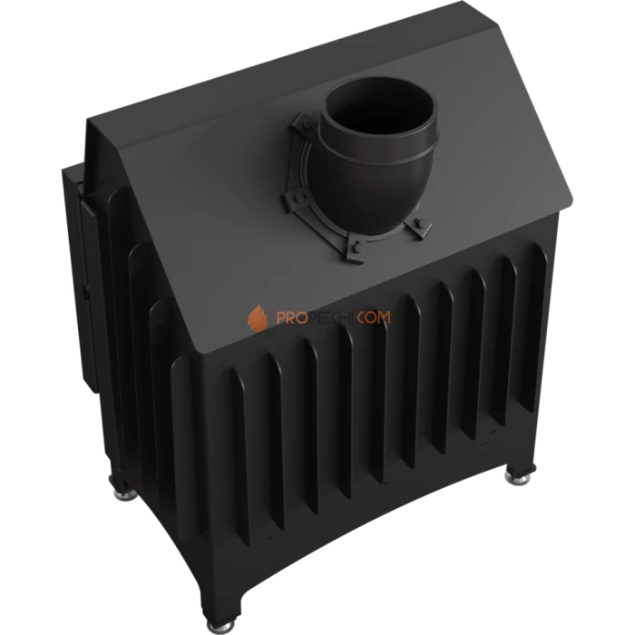 Каминная топка стальная Kratki Zibi/L/BS/DECO (угловое стекло слева) (11 кВт)