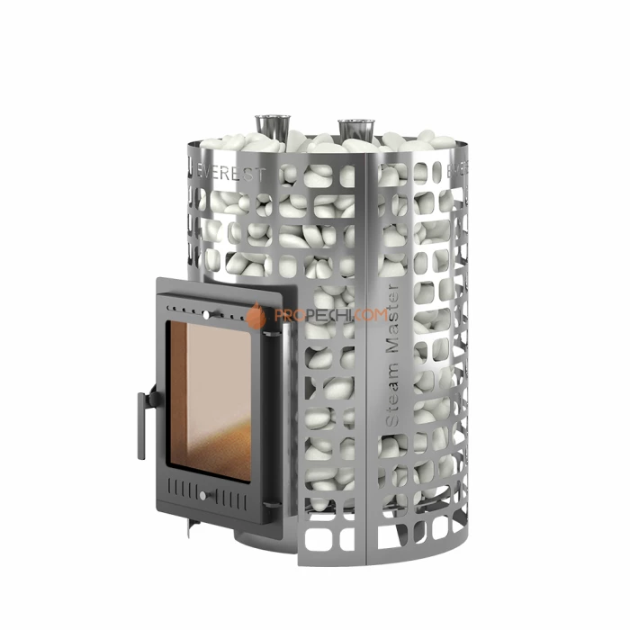 Дровяная печь для бани Эверест Steam Master 30 INOX (320М) б/в