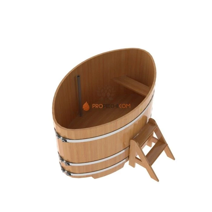 Купель BentWood овальная из натуральной лиственницы 1,08х1,75