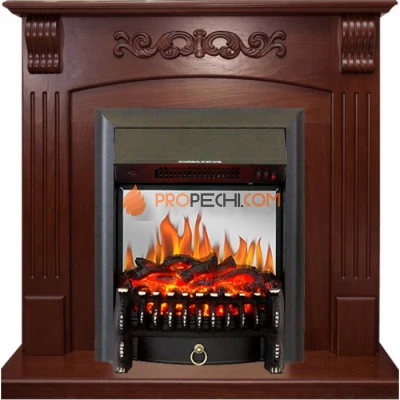 Каминокомплект Royal Flame Sorrento угловой - Орех с очагом Fobos FX M Black