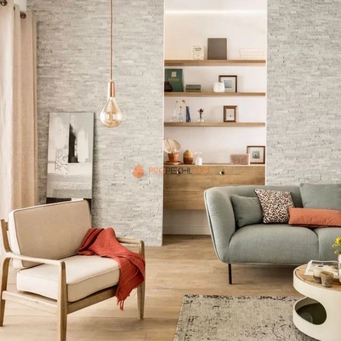 Панель Классик Кварцит Белый (600х150мм) упак. (7шт/0,63м2)