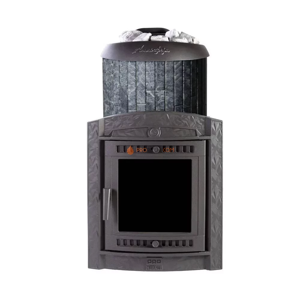 Банная печь Атмосфера XL в ламелях "Талькохлорит" наборный