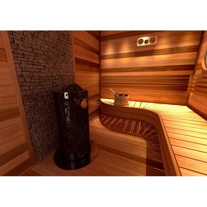 Электрическая печь SAWO Dragonfire FiberJungle DRF3-90NS-P-C 9 кВт (пульт и блок мощности докупаются отдельно)