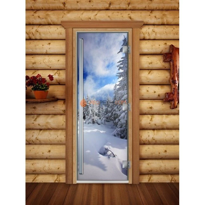 Дверь для бани DoorWood Престиж Фотопечать А081, 2000x800 мм