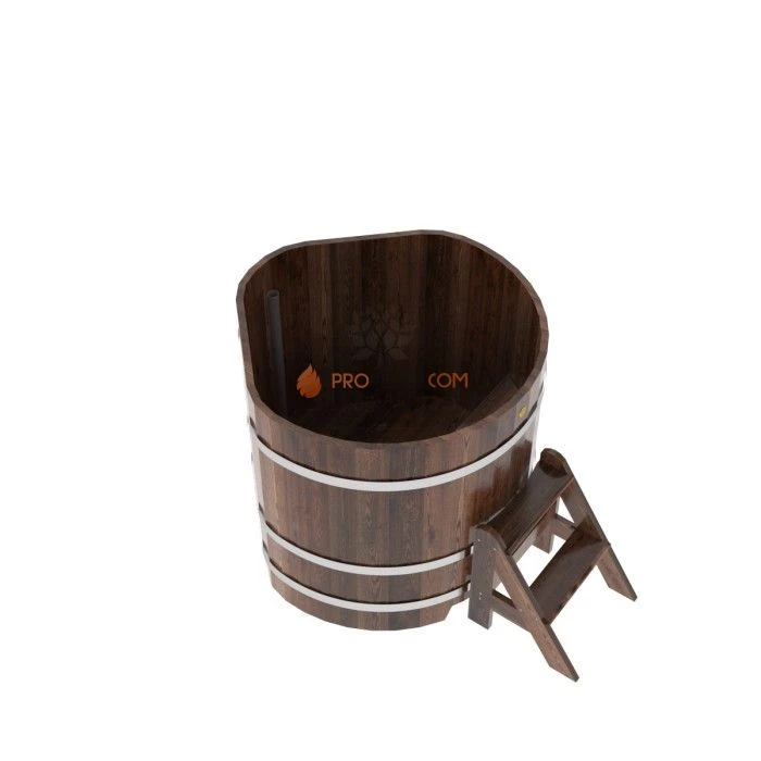 Купель BentWood угловая из мореной лиственницы 1,03х1,03