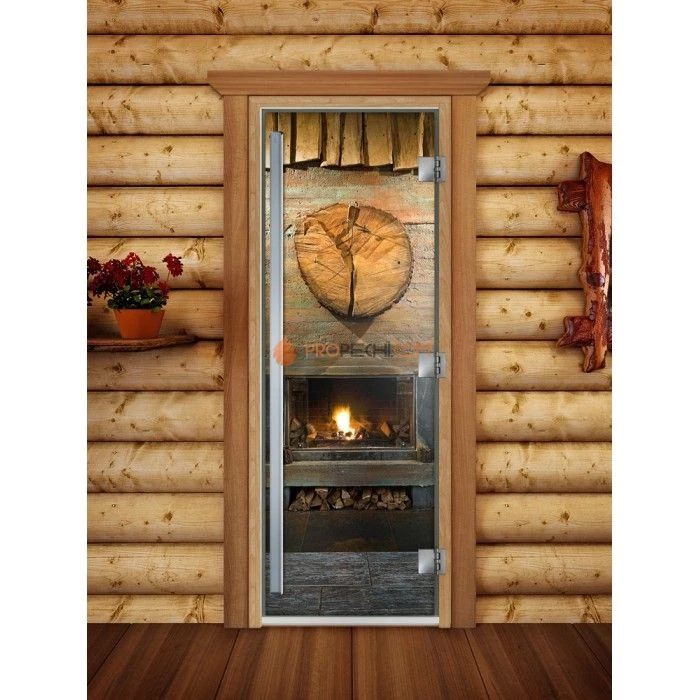 Дверь для бани DoorWood Престиж Фотопечать А038, 1900x700 мм